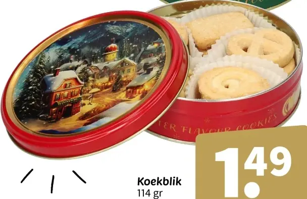 Aanbieding: Koekblik