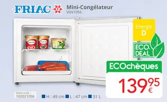 Offre: Mini-Congélateur