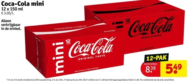 Aanbieding: Coca-Cola mini