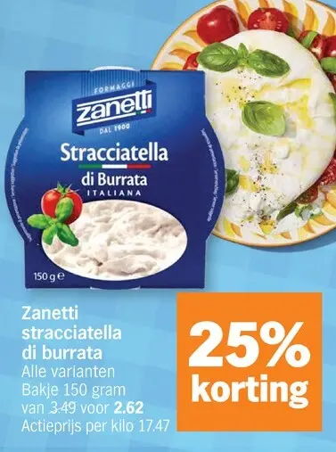Promotie: Stracciatella di Burrata