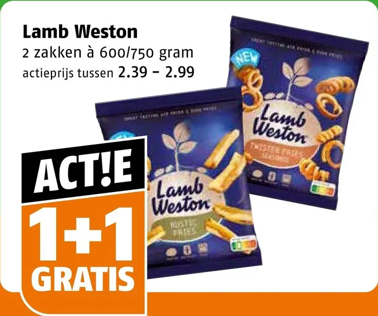 Aanbieding: Twister fries of rustic fries