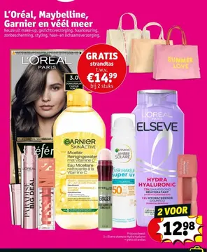 Aanbieding: L'Oréal, Maybelline, Garnier