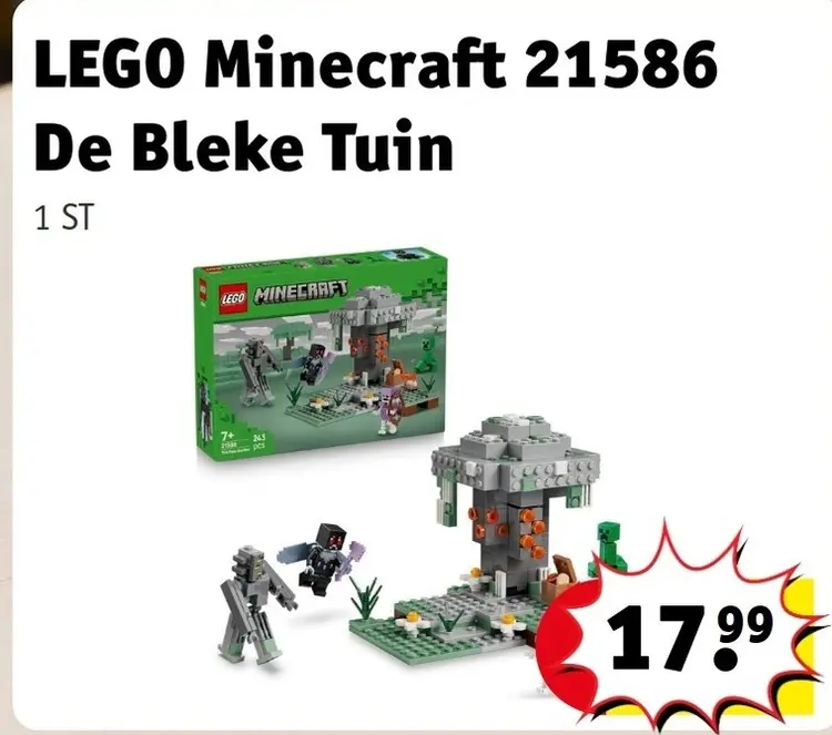 Aanbieding: LEGO Minecraft 21586 De Bleke Tuin