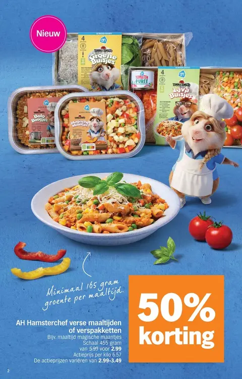 Promotie: Hamsterchef verse maaltijden of verspakketten