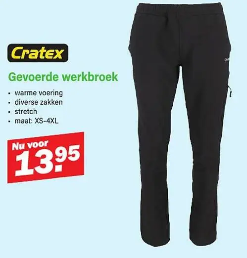 Promotie: Gevoerde werkbroek