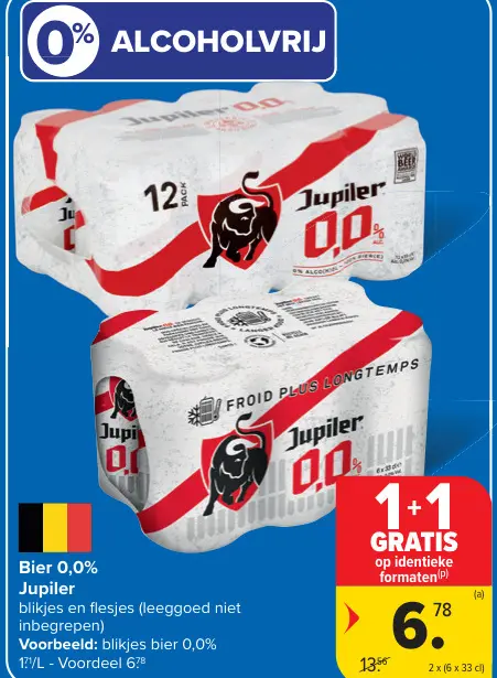 Promotie: Bier 0,0% Jupiler