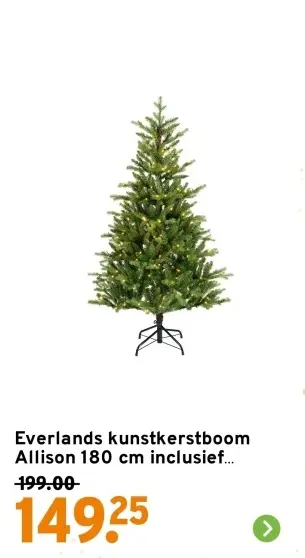 Aanbieding: Everlands kunstkerstboom Allison