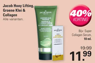 Aanbieding: Jacob Hooy Lifting, Groene Klei & Collagen