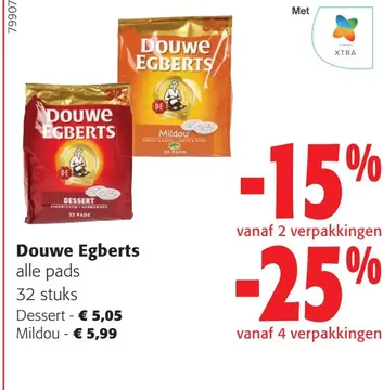 Aanbieding: Douwe Egberts alle pads