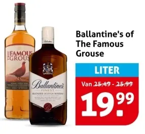 Aanbieding: Ballantine's of The Famous Grouse