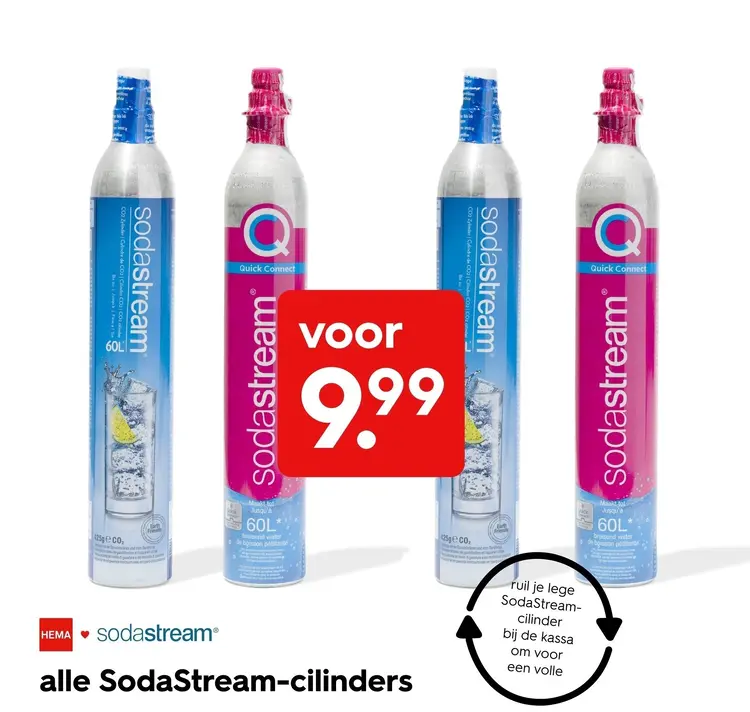 Aanbieding: Alle SodaStream-cilinders