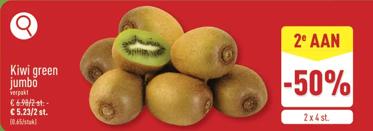 Promotie: Kiwi green jumbo