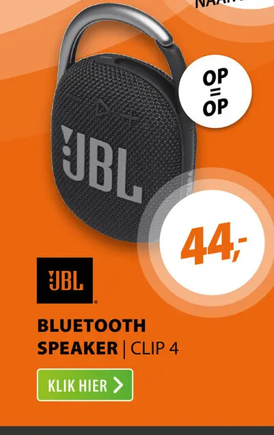 Aanbieding: JBL CLIP 4 Zwart