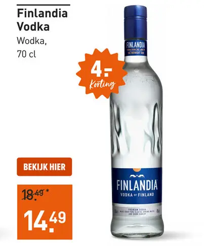 Aanbieding: Finlandia Vodka