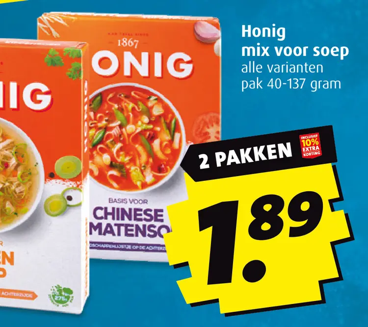 Aanbieding: Honig mix voor soep