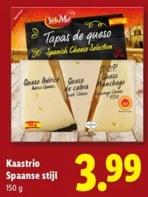 Aanbieding: Kaastrio Spaanse stijl