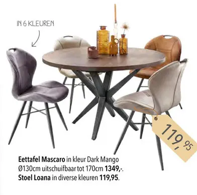 Aanbieding: Eettafel Mascaro