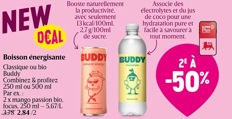Offre: Boisson énergisante