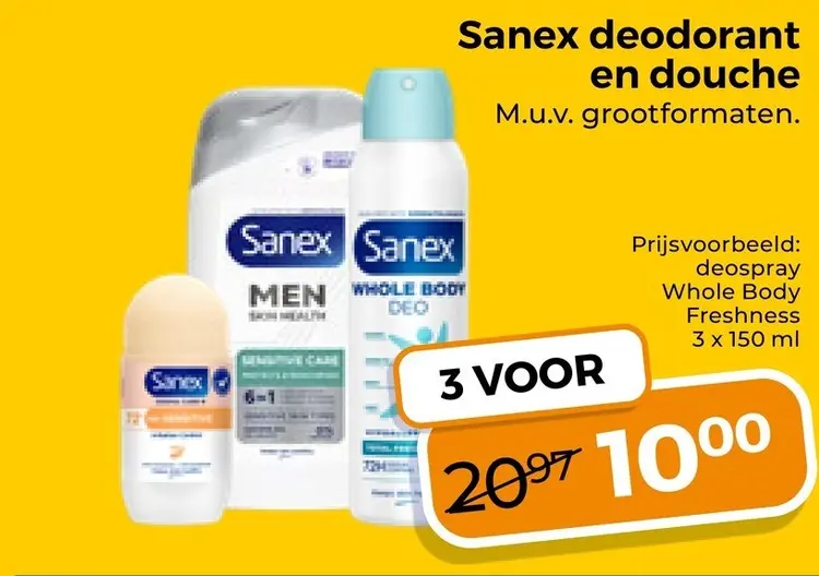 Aanbieding: Deodorant en douche