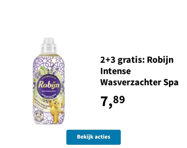 Promotie: Robijn Intense Wasverzachter Spa