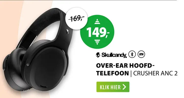 Aanbieding: Over-ear hoofd-telefoon | crusher anc 2