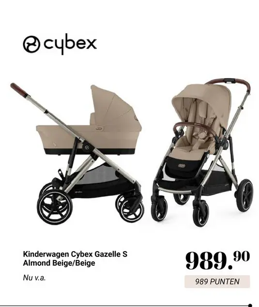 Aanbieding: Kinderwagen Cybex Gazelle S Almond Beige/Beig