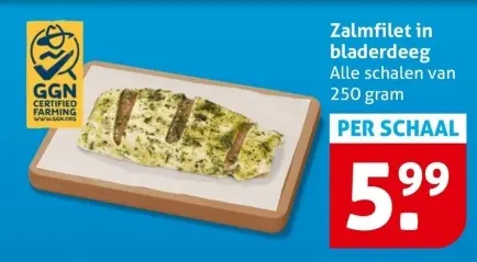 Aanbieding: Zalmfilet in bladerdeeg