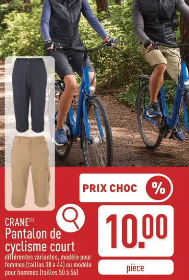 Offre: Pantalon de cyclisme court