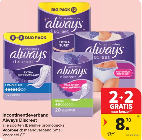 Aanbieding: Incontinentieverband