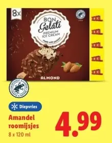 Aanbieding: Amandel roomijsjes