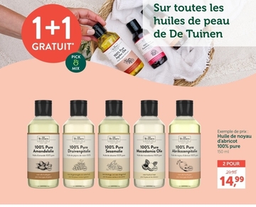 Offre: Huile de noyau d'abricot 100% pure