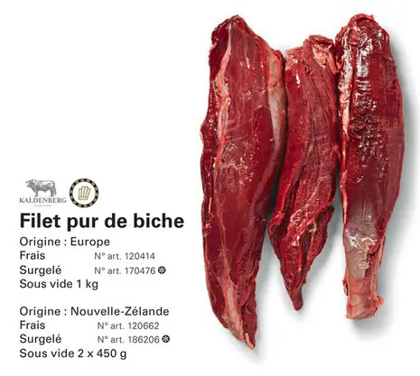 Offre: Filet pur de biche