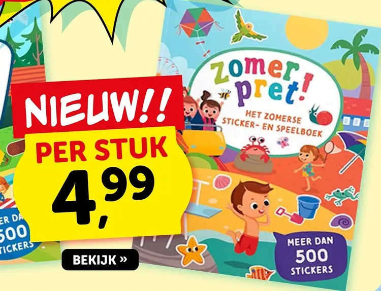 Aanbieding: Zomer pret! Het zomerse sticker- en speelboek