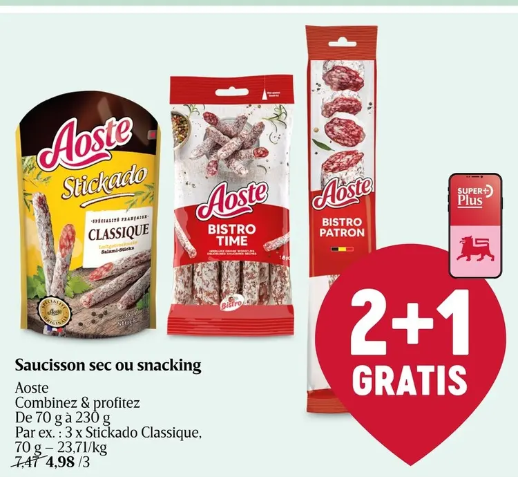 Offre: Saucisson sec ou snacking
