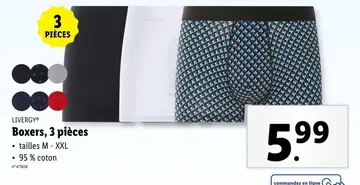 Offre: Boxers, 3 pièces