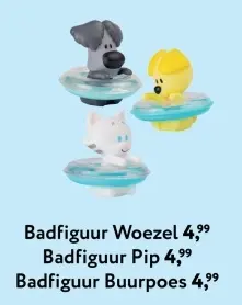 Aanbieding: Badfiguur Woezel, Badfiguur Pip, Badfiguur Bu