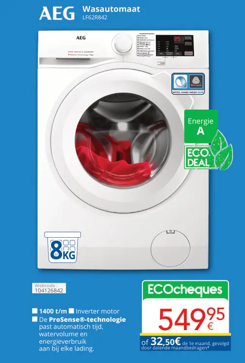 Aanbieding: Wasautomaat LF62R842