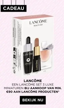 Aanbieding: Een LANCÔME set 3 luxe miniaturen
