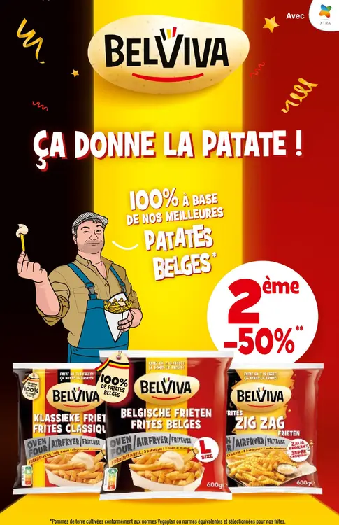 Offre: Frites Classiques, Frites Belges, Zig Zag Fri