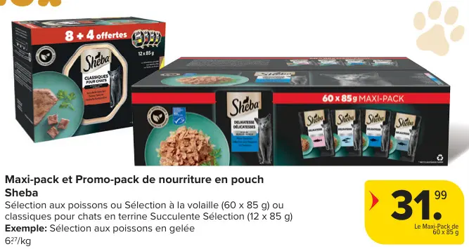 Offre: Maxi-pack et Promo-pack de nourriture en pouch