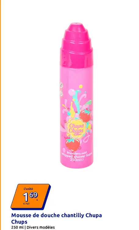 Offre: Mousse de douche chantilly Chupa Chups