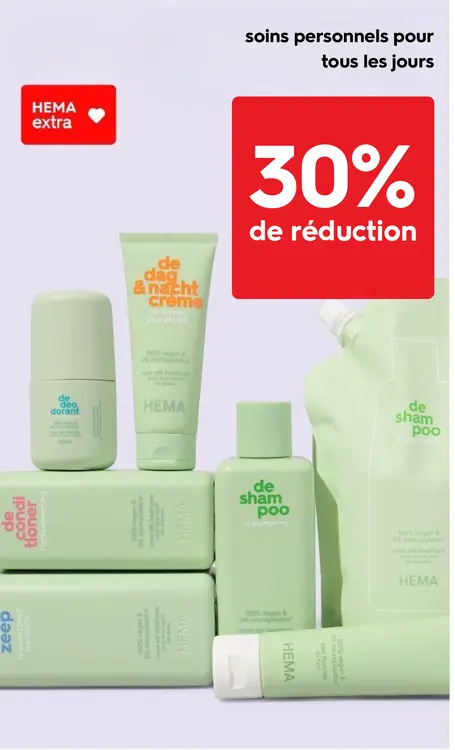 Offre: soins personnels pour tous les jours