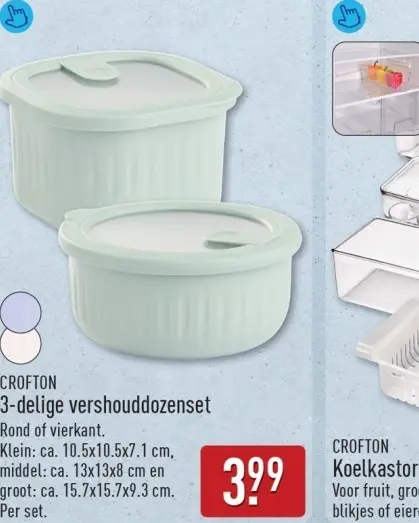 Aanbieding: 3-delige vershouddozenset