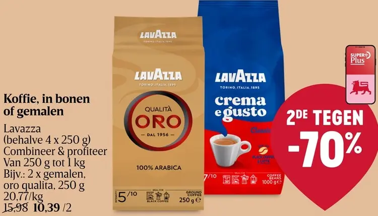 Promotie: Koffie, in bonen of gemalen