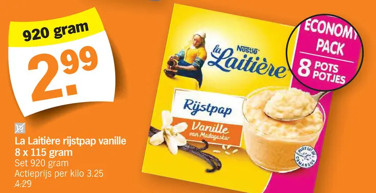 Promotie: Rijstpap vanille