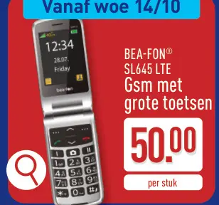 Promotie: BEA-FON® SL645 LTE Gsm met grote toetsen