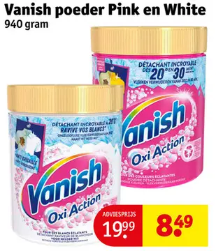 Aanbieding: Poeder Pink en White