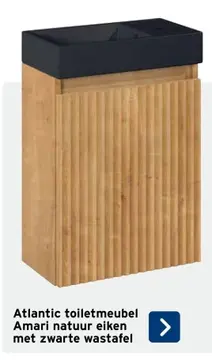 Aanbieding: Atlantic toiletmeubel Amari natuur eiken met