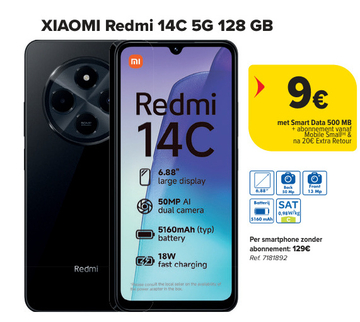 Aanbieding: XIAOMI Redmi 14C 5G 128 GB