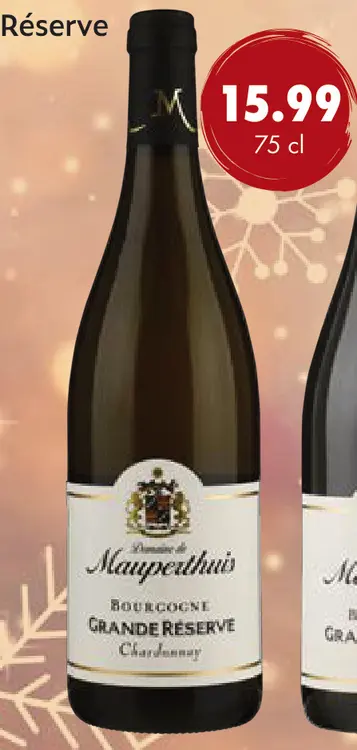 Aanbieding: Domaine de Mauperthuis Bourgogne Chardonnay Grande Reserve